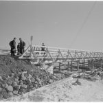Syvärinniskan sillan vihkiäisistä: Silta. Syvärinniska (Voznesenja) 1942.04.09