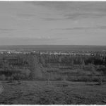 Vyer över Voznesenja i kvällsbelysning. Bilderna tagna från artilleriets utkikstorm. Syvärin lohko 1942.06.05
