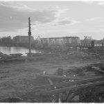 Bron över Syväri i Voznesenja har maskerats för insyn från luften. Syvärin lohko 1942.06.05
