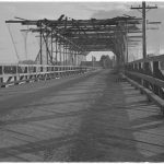 Bron över Syväri i Voznesenja har maskerats för insyn från luften. Syvärin lohko 1942.06.05